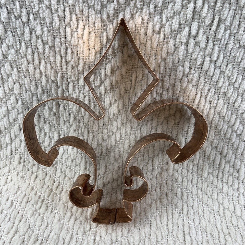 Old River Road Copper‎ Cookie Cutter Fleur Del Lis Mardi Gras Boy Scouts Large
